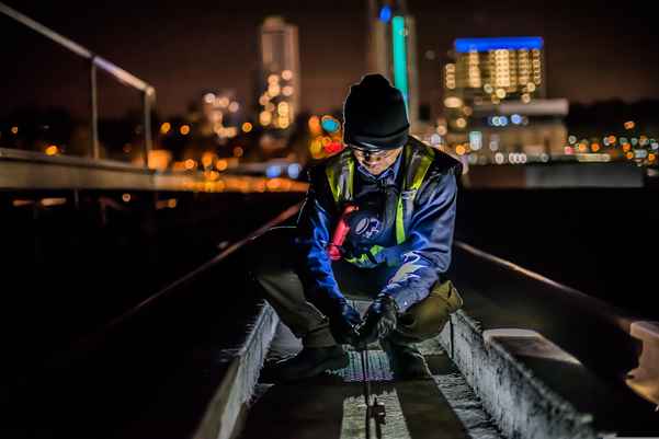 man working on railroad